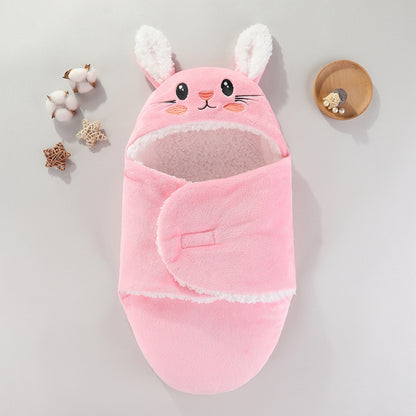 nid d'ange bebe rose tete lapin