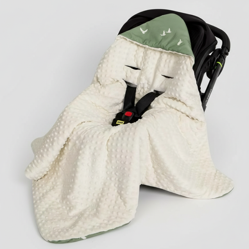 nid d'ange cosy hiver vert chaud