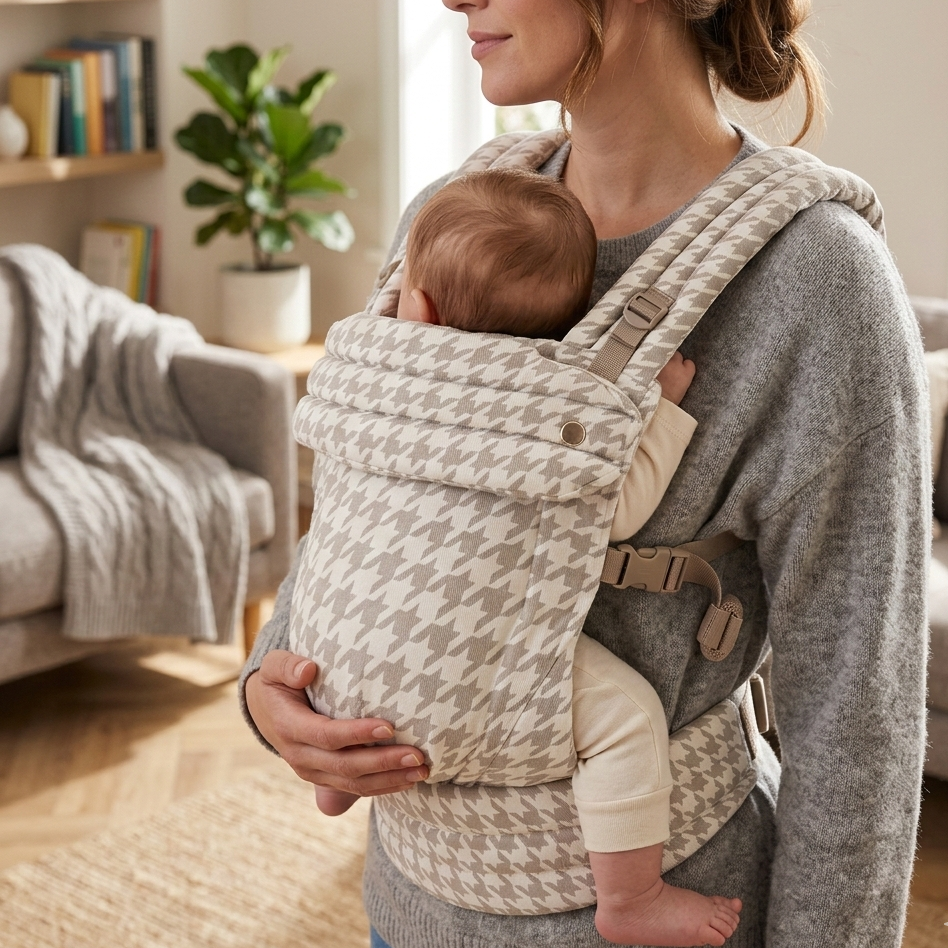 porte bébé beige ergonomique 