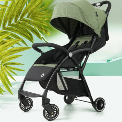 poussette compacte vert militaire