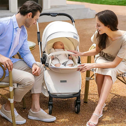 poussette 3 en 1 au milieu mama papa