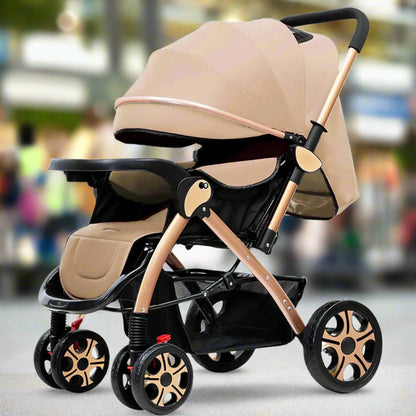 Poussette 3-en-1 kaki