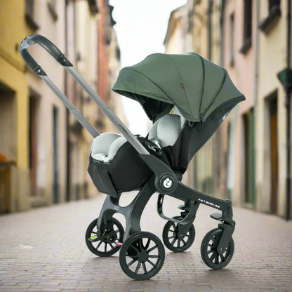 poussette bebe vert militaire