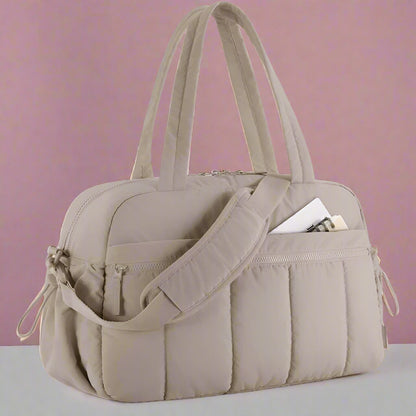 sac a langer bebe marron clair