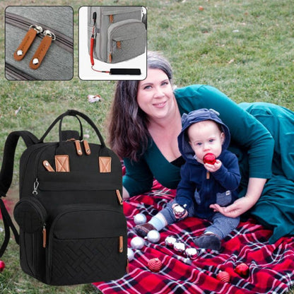 sac a langer noir port usb 